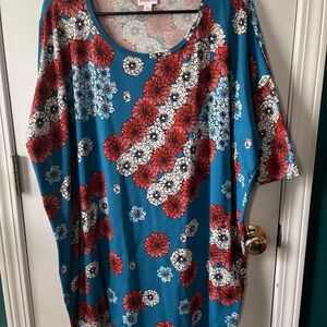 Floral American Flag Shirt